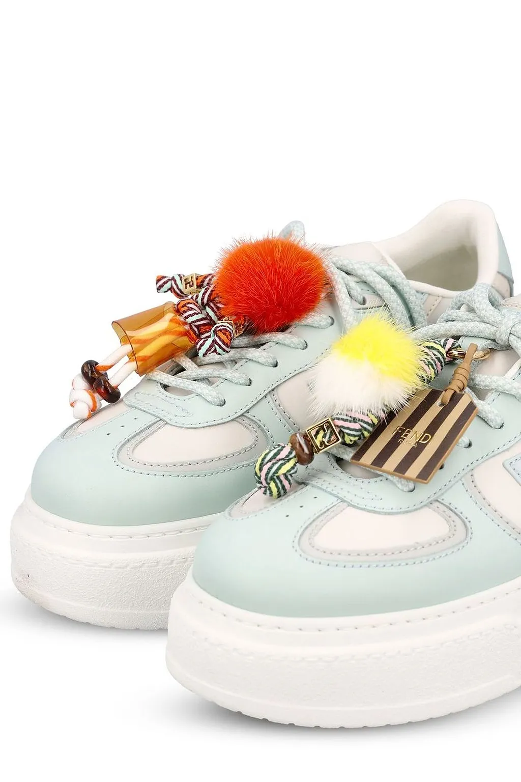Fendi Match Platform Low-Top Sneakers