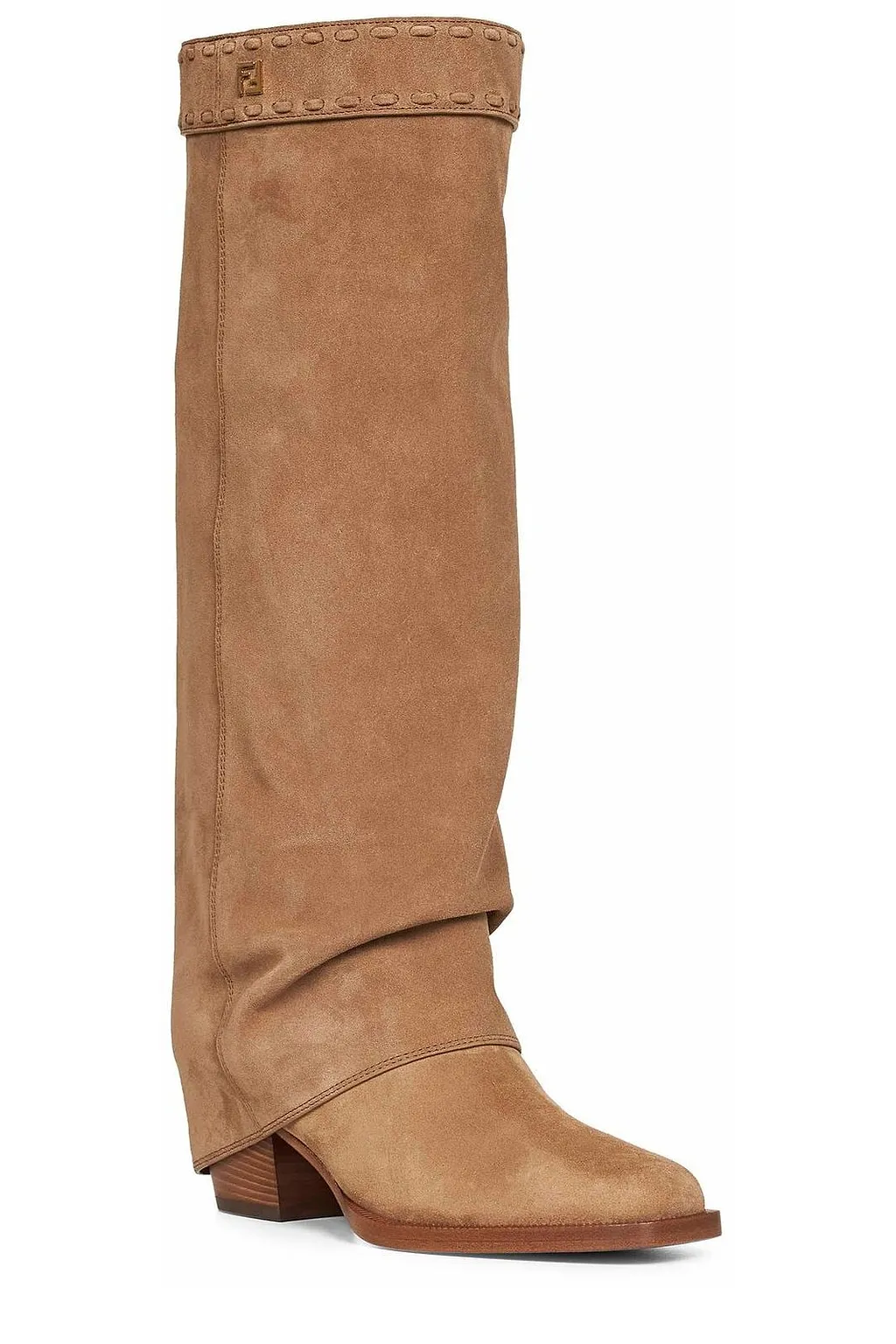 Minerva Square-Toe Knee-High Boots