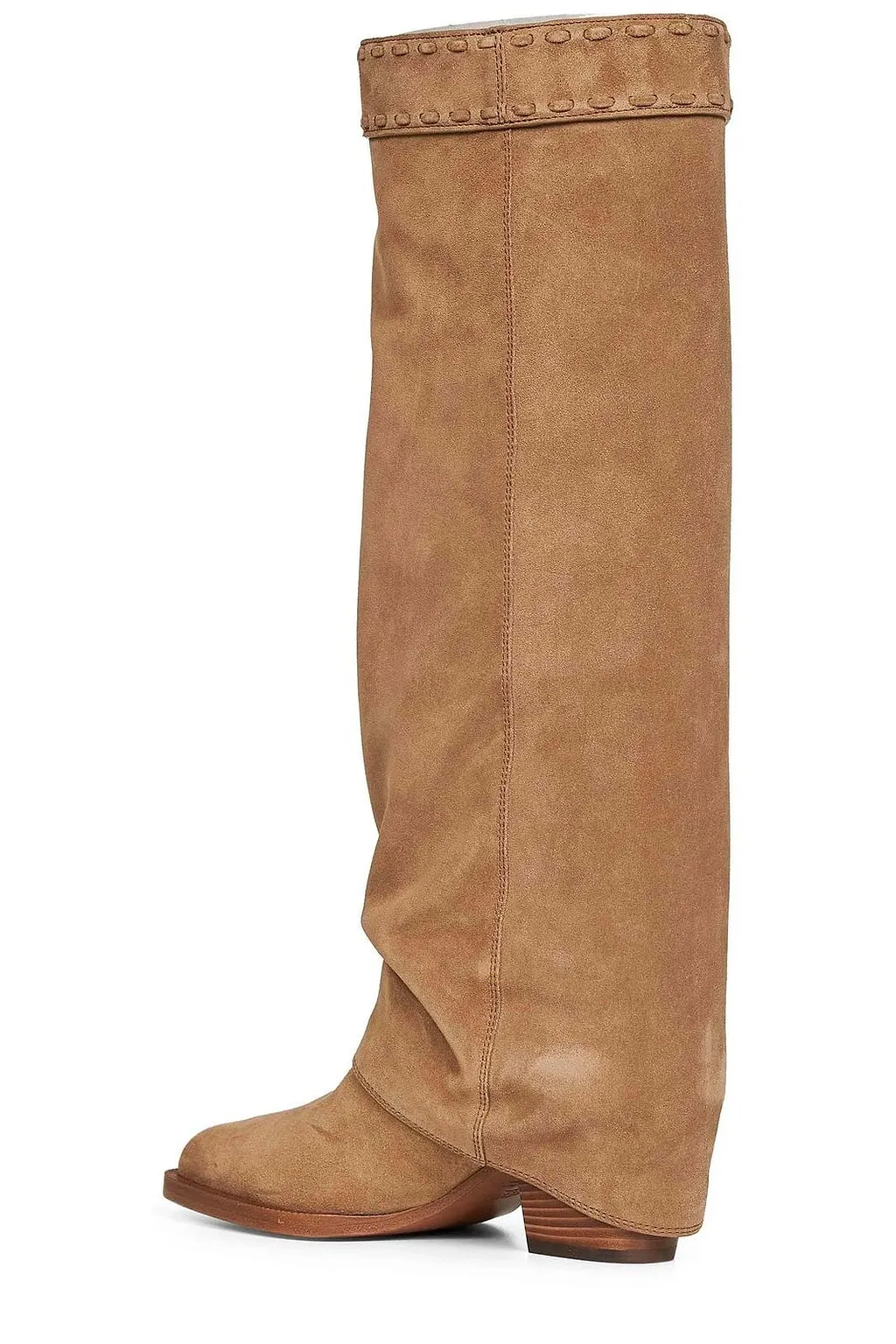 Minerva Square-Toe Knee-High Boots