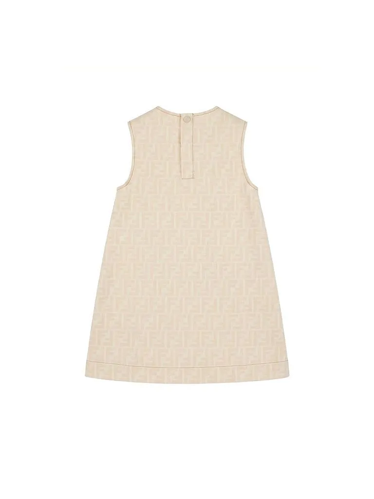 Fendi Kids Logo Denim-Effect Dress