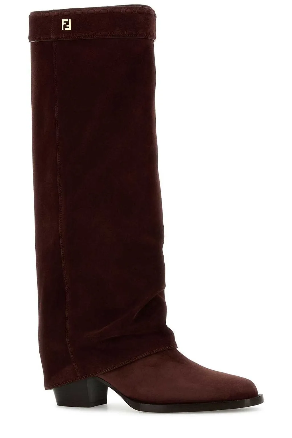 Fendi Minerva Square-Toe Boots