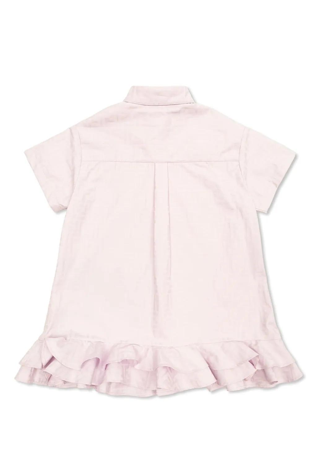 Fendi Kids Logo-Detail Tonal Pattern Dress