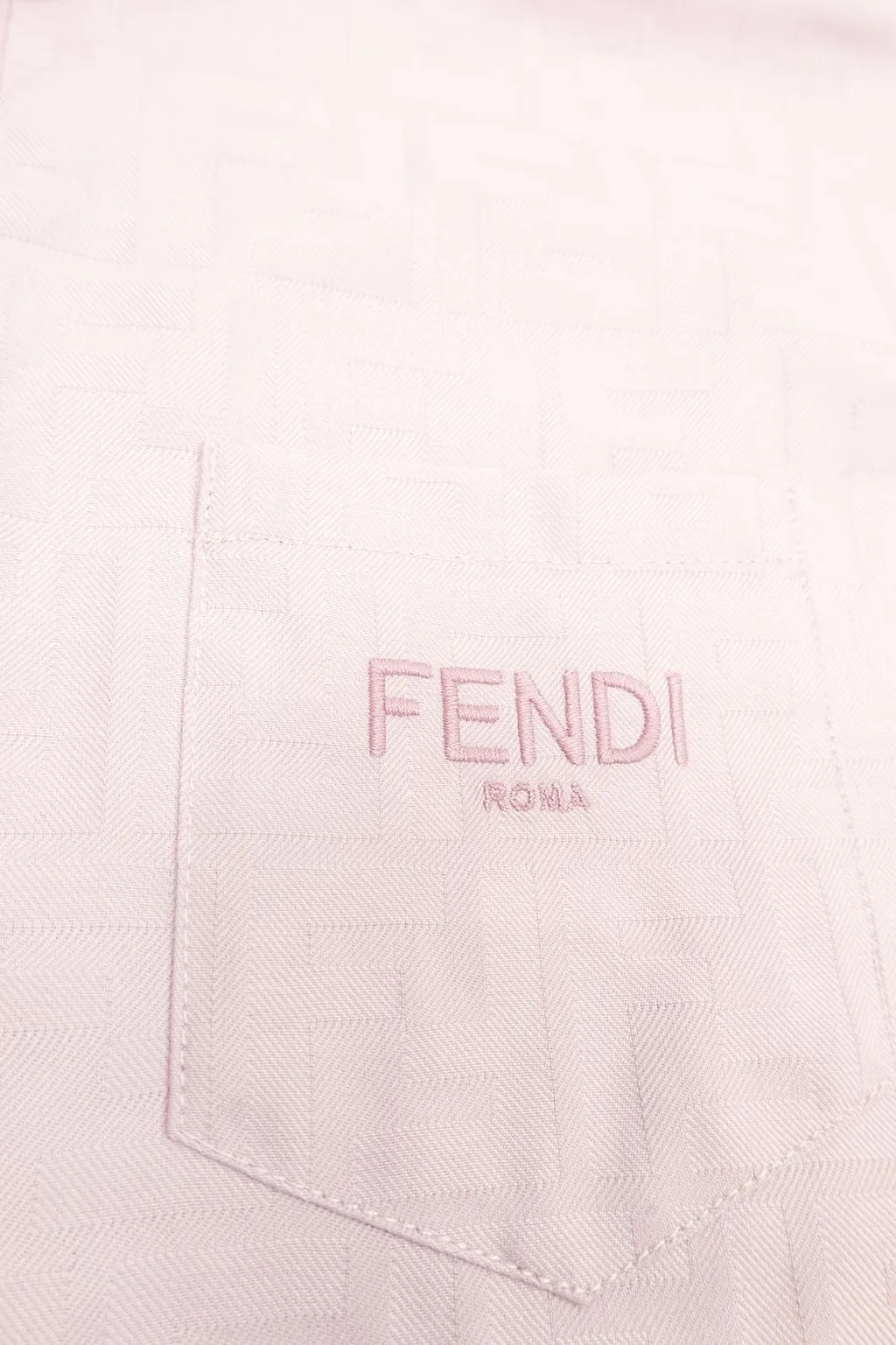 Fendi Kids Logo-Detail Tonal Pattern Dress