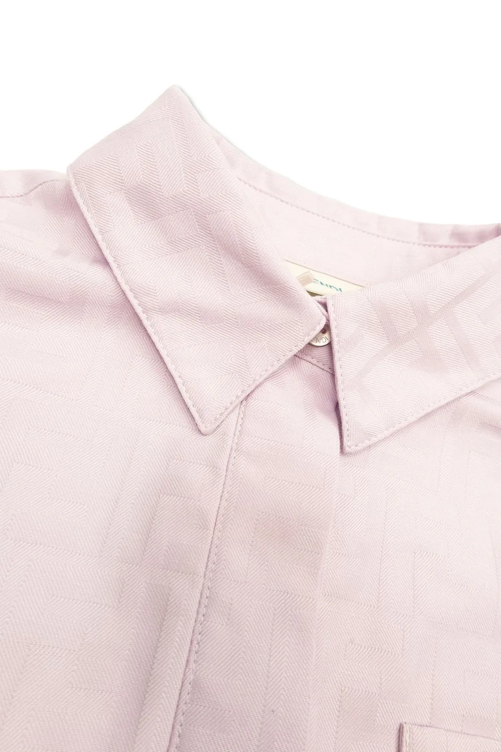 Fendi Kids Logo-Detail Tonal Pattern Dress