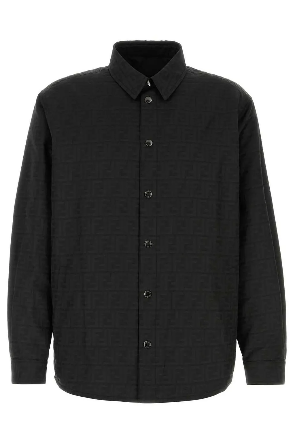 Fendi Monogrammed Collared Long-Sleeved Shirt