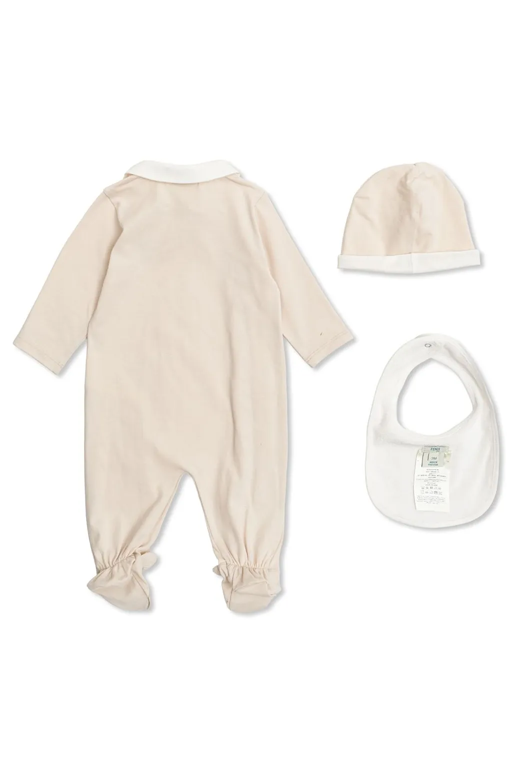 Fendi Kids Logo-Embroidered Babygrow Set