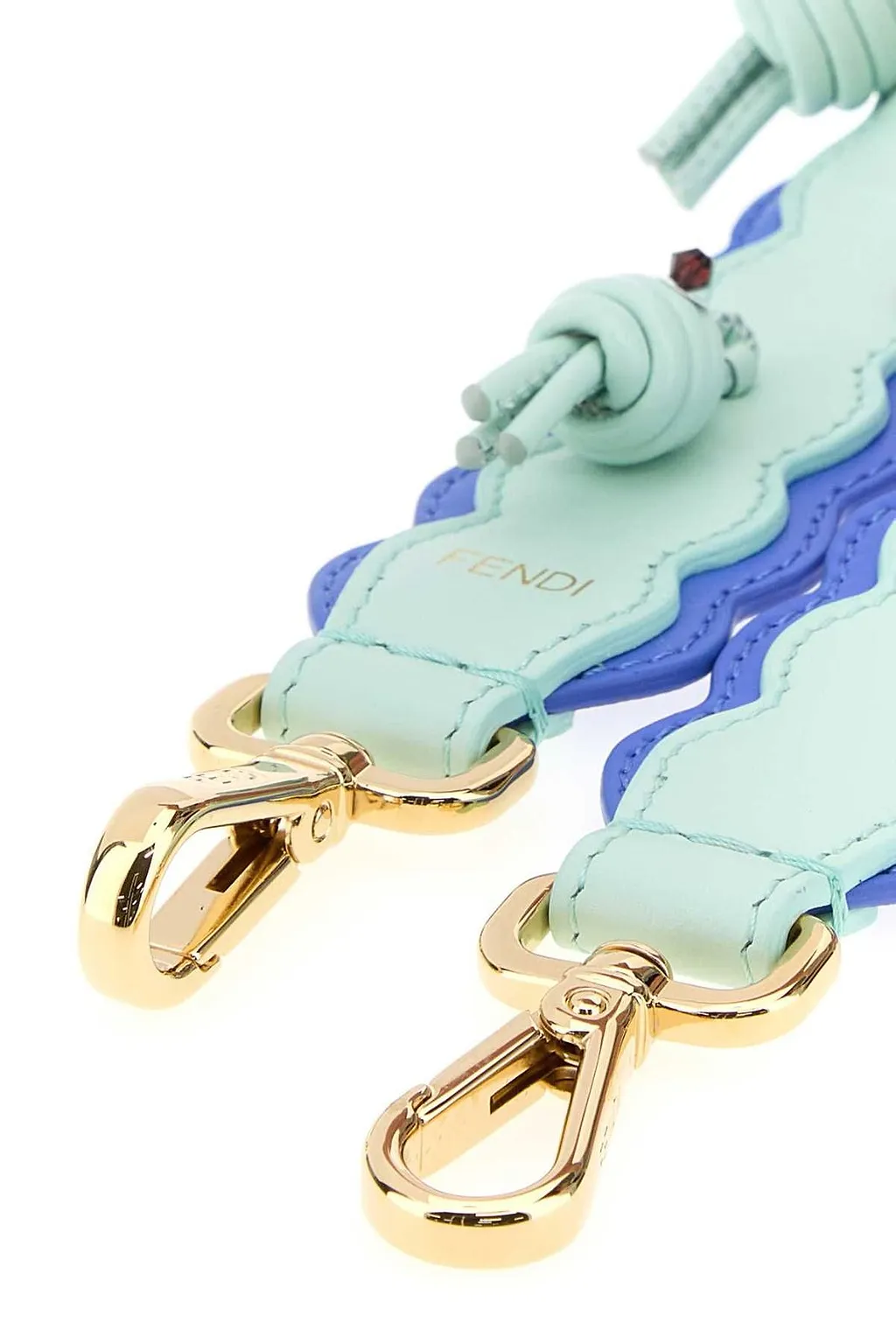 Fendi Onde Mini Two-Tone Bag Strap