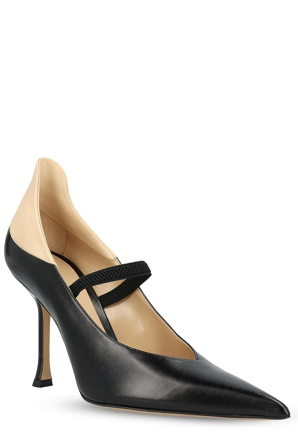 Fendi Nude Pointed-Toe Pumps