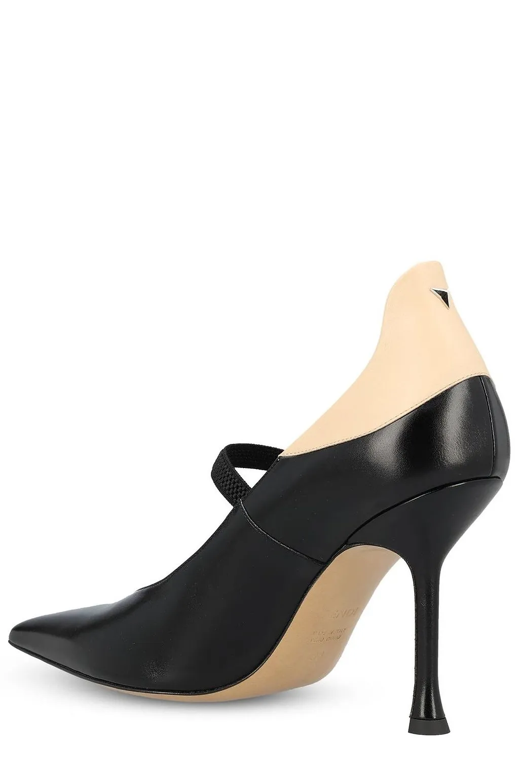 Fendi Nude Pointed-Toe Pumps