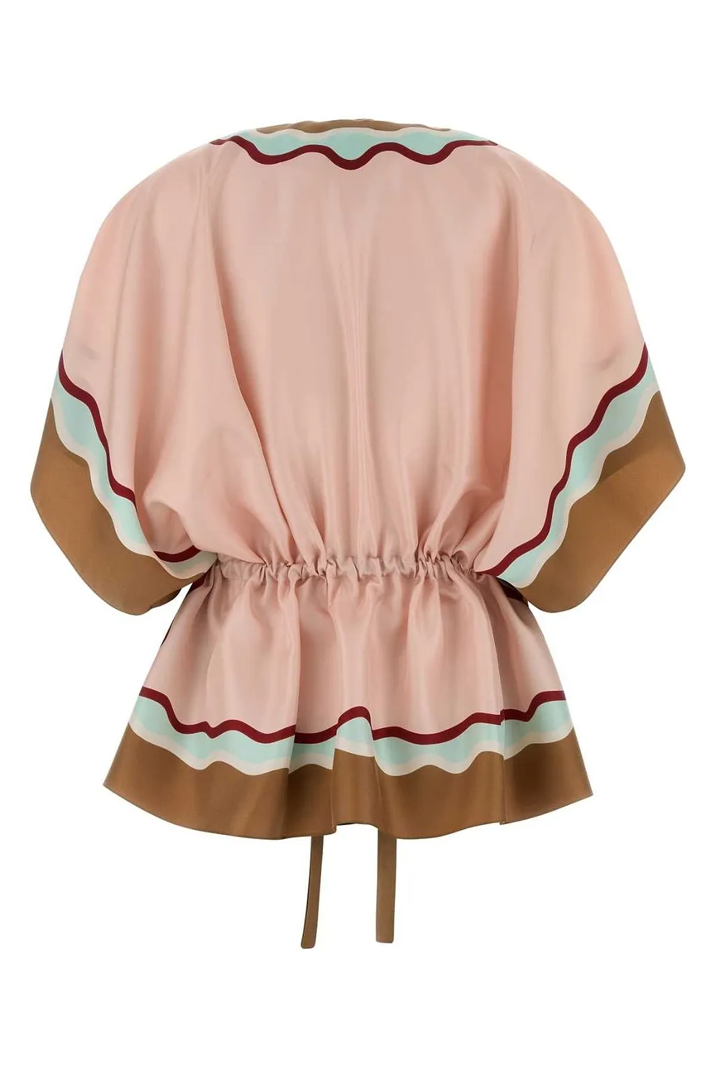 Fendi Printed Drawstring-Waist Poncho