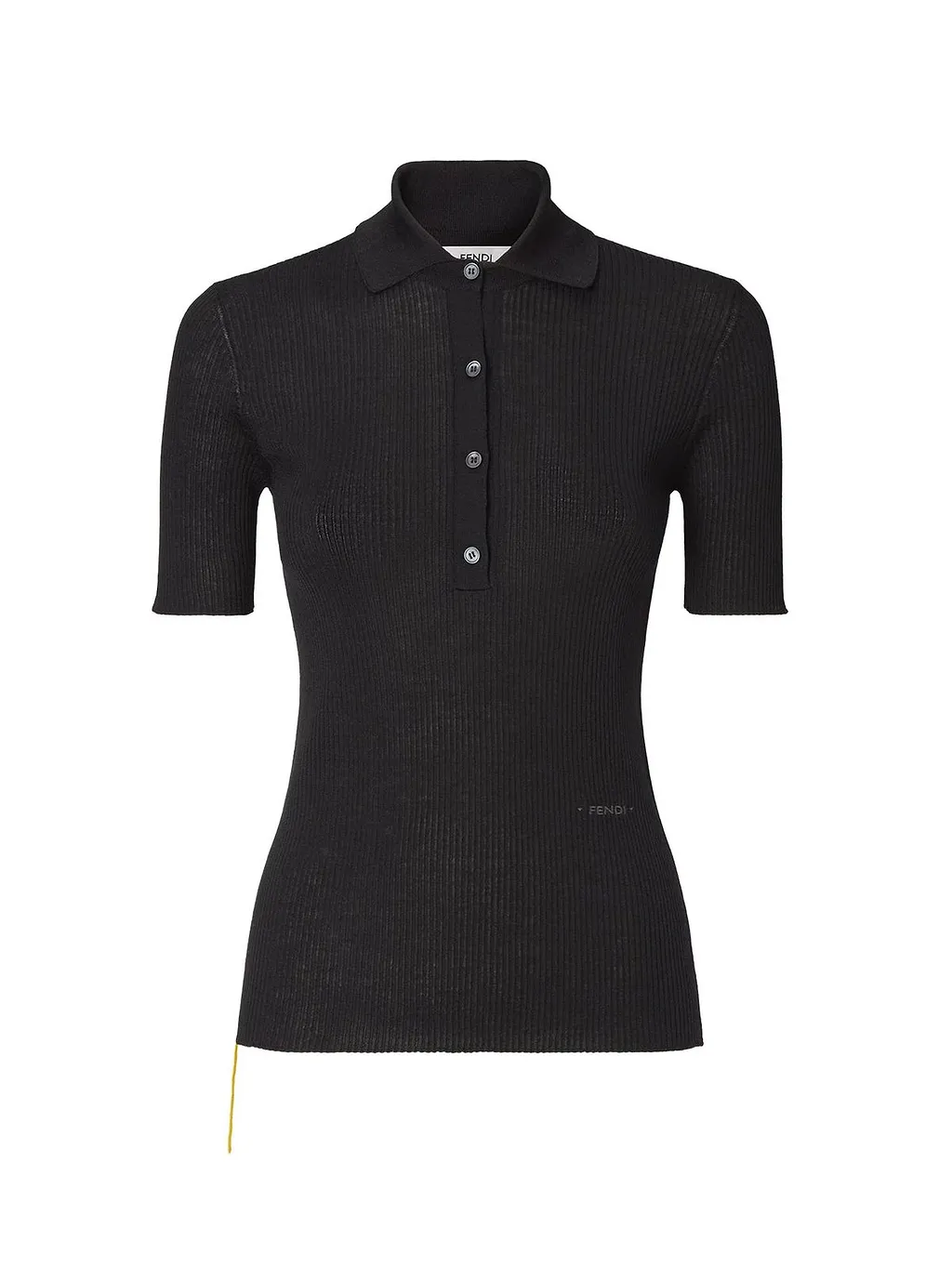Fendi Ribbed Polo Knitted Top