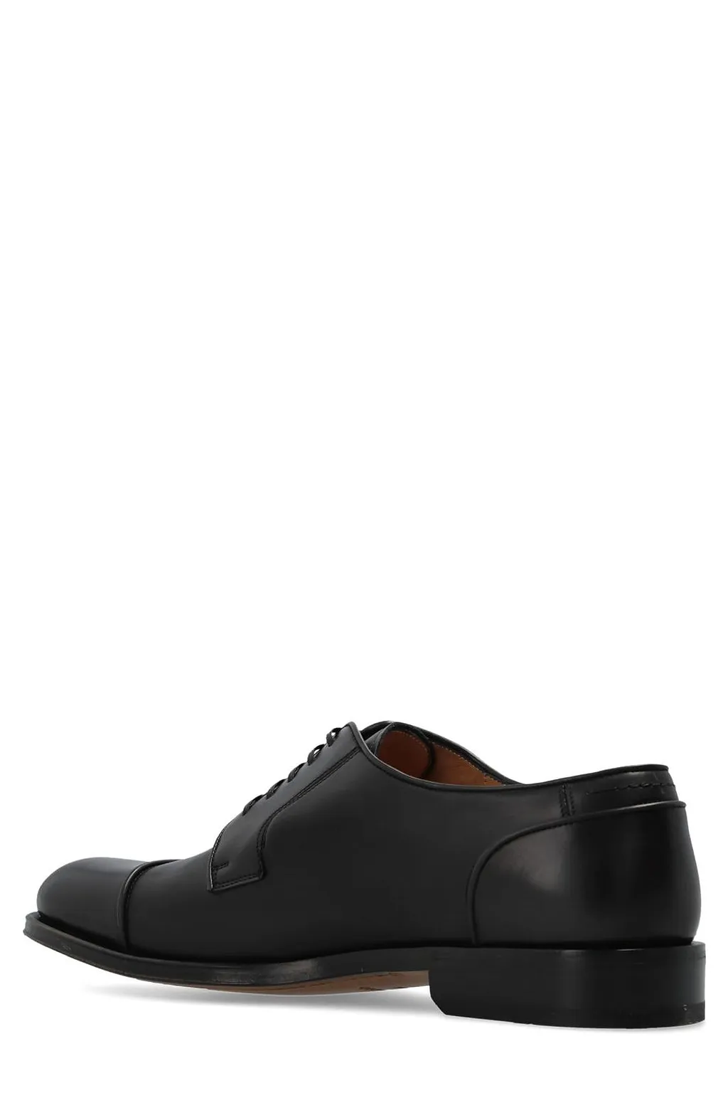 Ferragamo Stitching Detail Lace-Up Derby Shoes