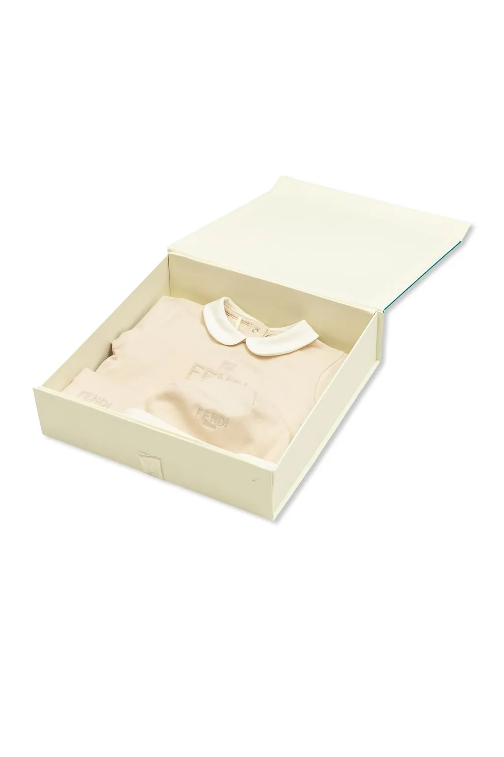 Fendi Kids Logo-Embroidered Snap Button Babygrow Set