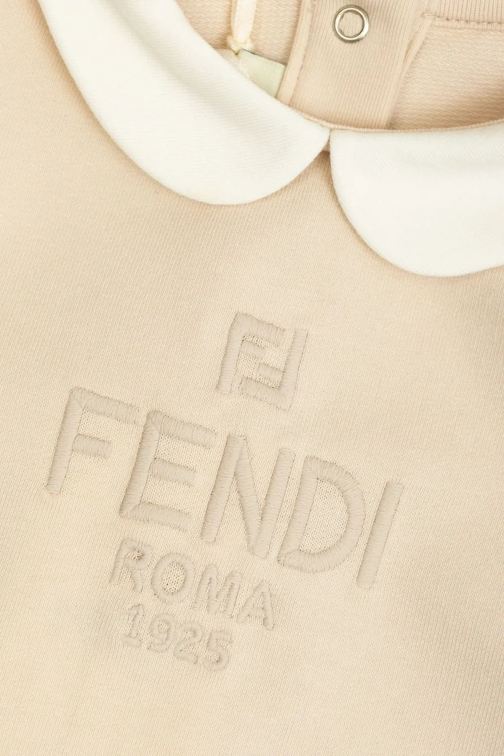 Fendi Kids Logo-Embroidered Snap Button Babygrow Set