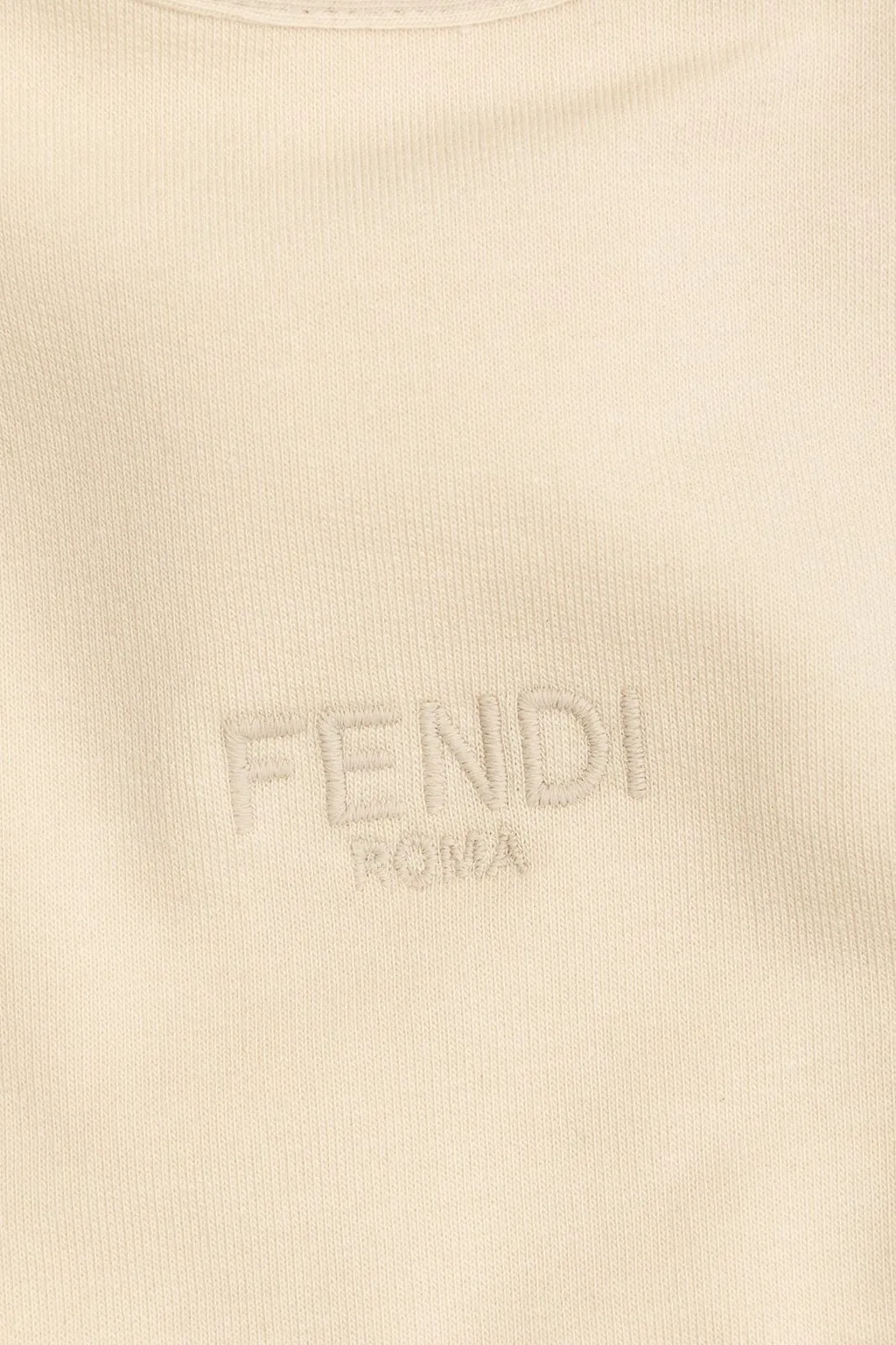 Fendi Kids Logo-Embroidered Snap Button Babygrow Set