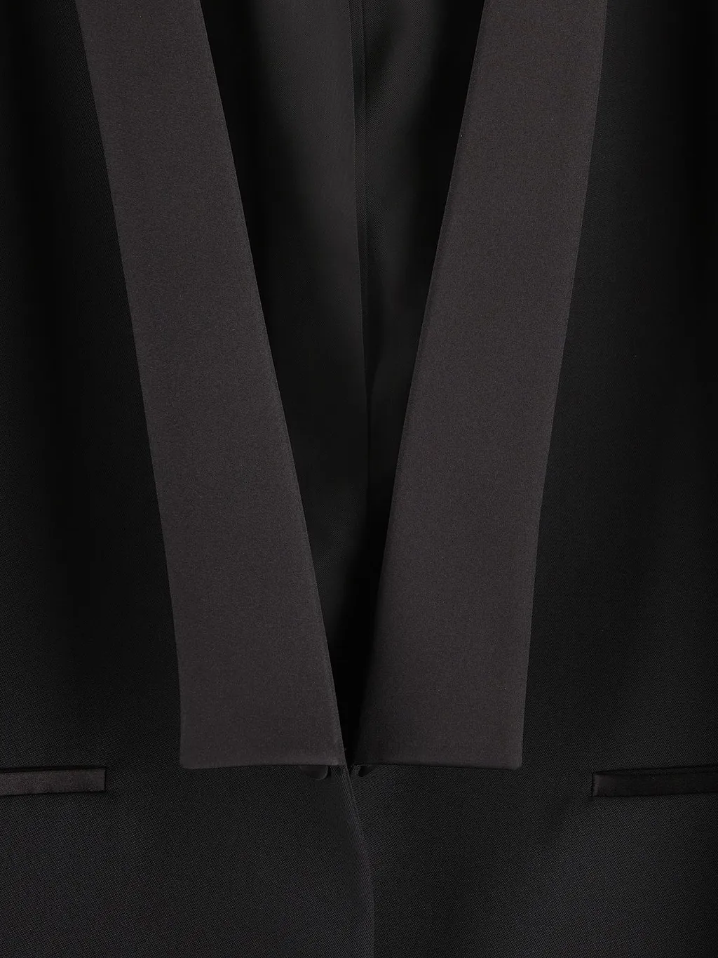 Fendi Satin Shawl Lapels Tailored Blazer