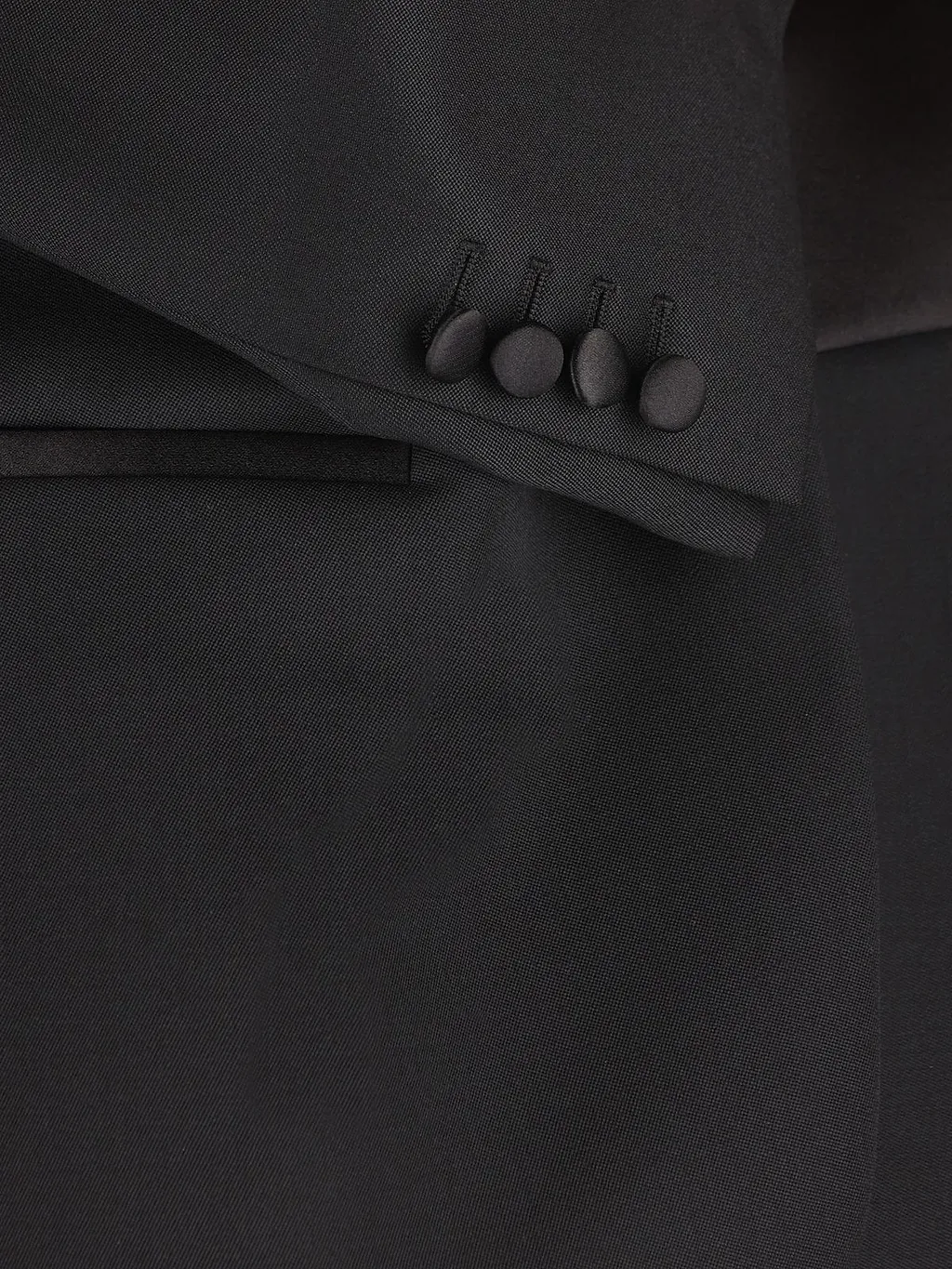 Fendi Satin Shawl Lapels Tailored Blazer