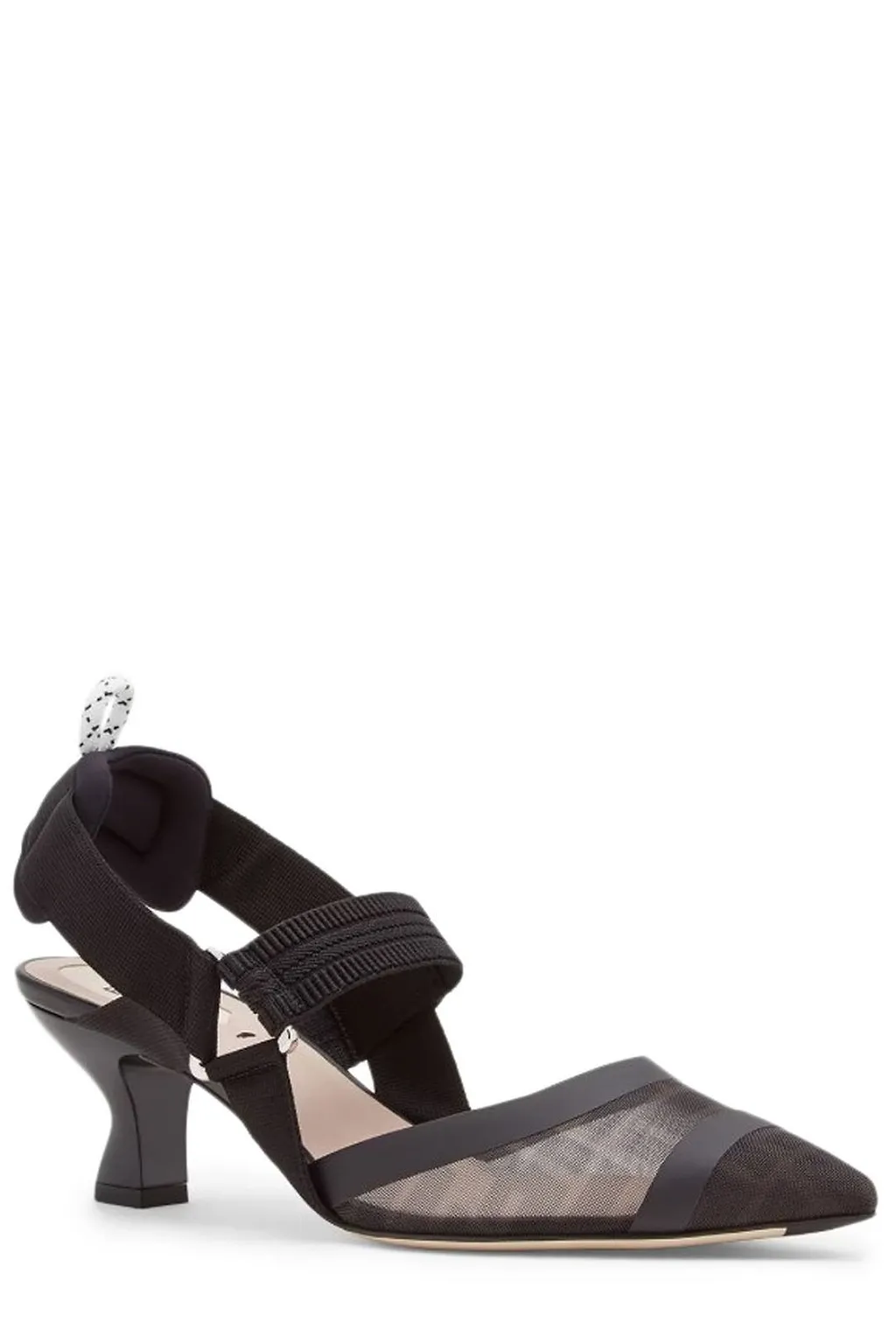 Fendi Slingback Pointed Toe Pumps