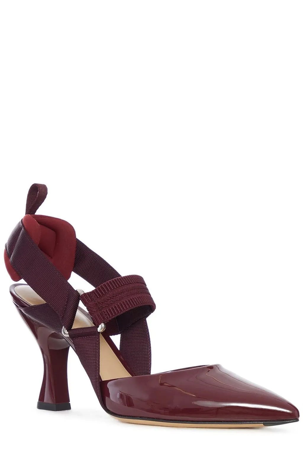 Fendi Slingback Pointed-Toe Pumps