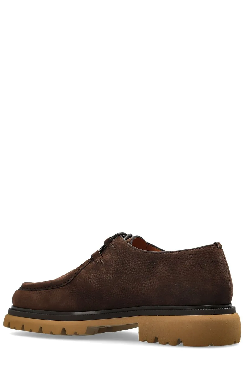 Ferragamo Stanley Lug-Sole Lace-Up Shoes