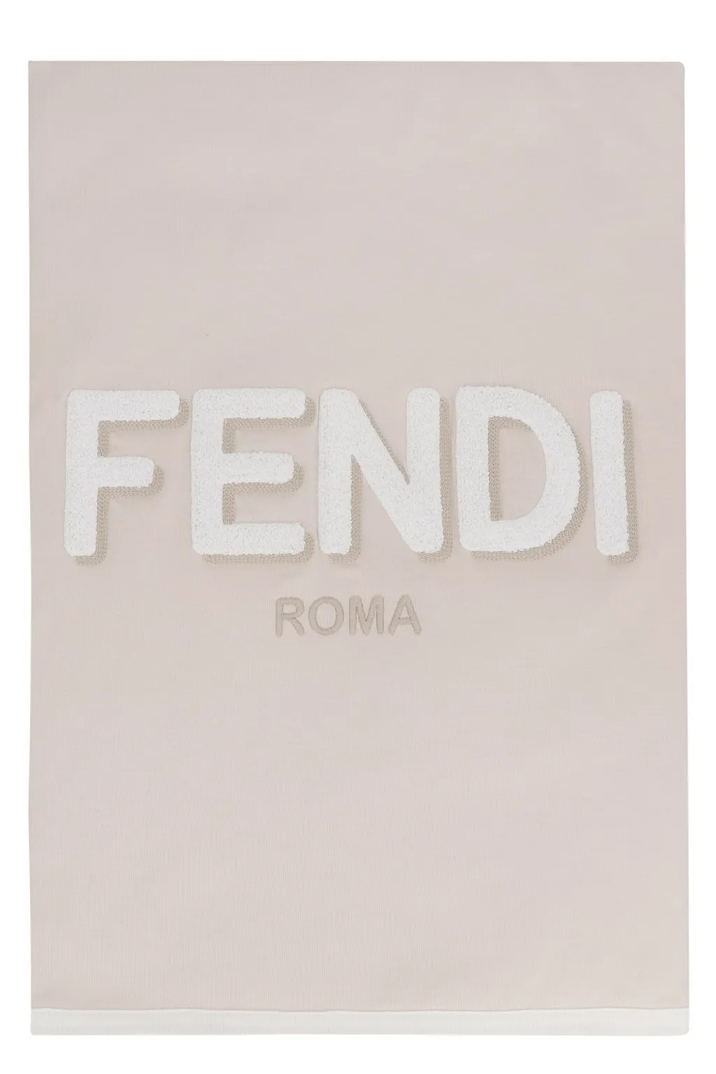 Fendi Kids Logo Terry Embroidered Blanket