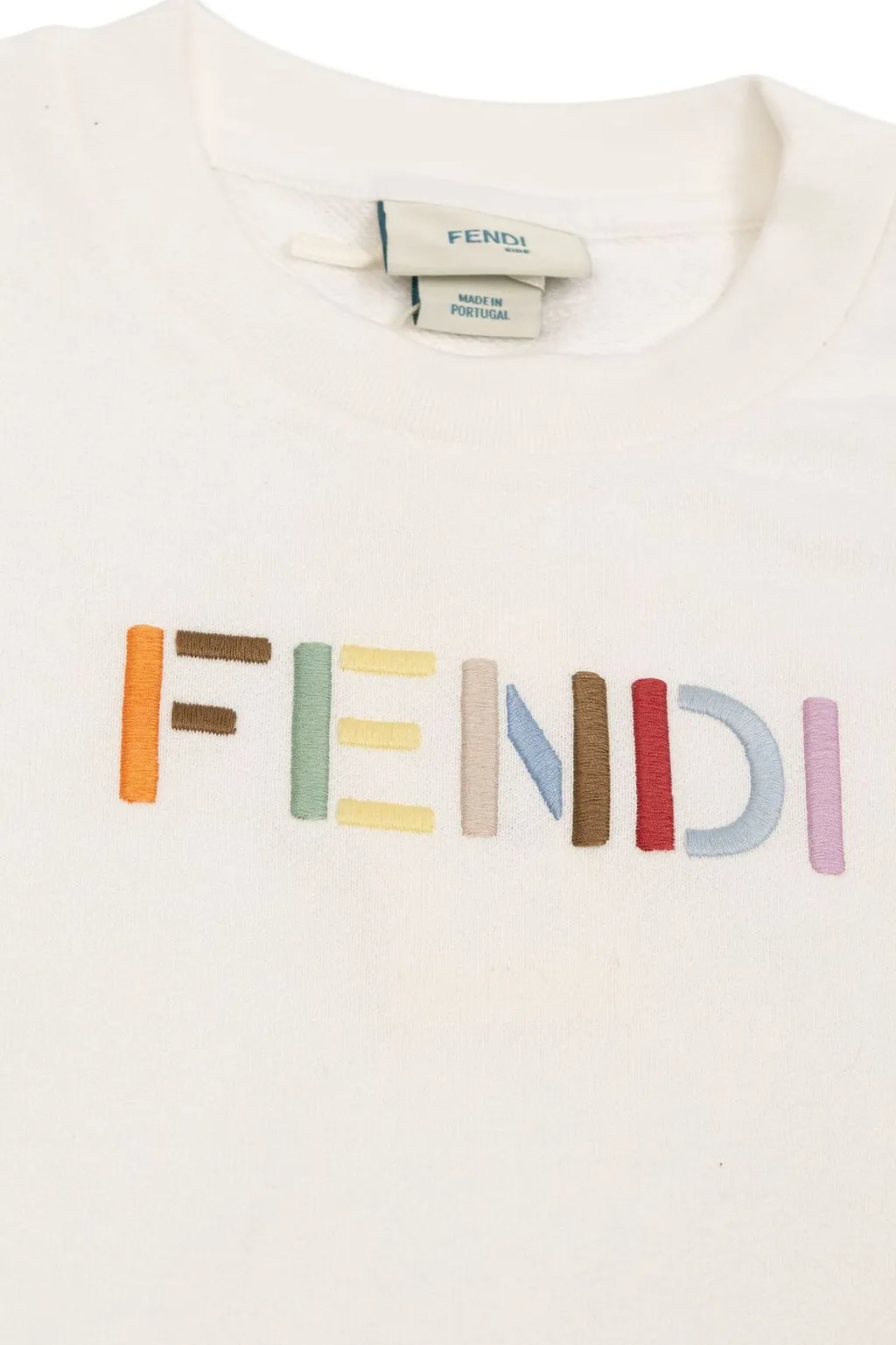 Fendi Kids Logo Ruffle-Sleeve Dress