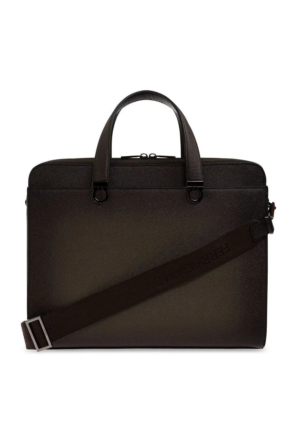 Ferragamo Gancini Zipped Briefcase