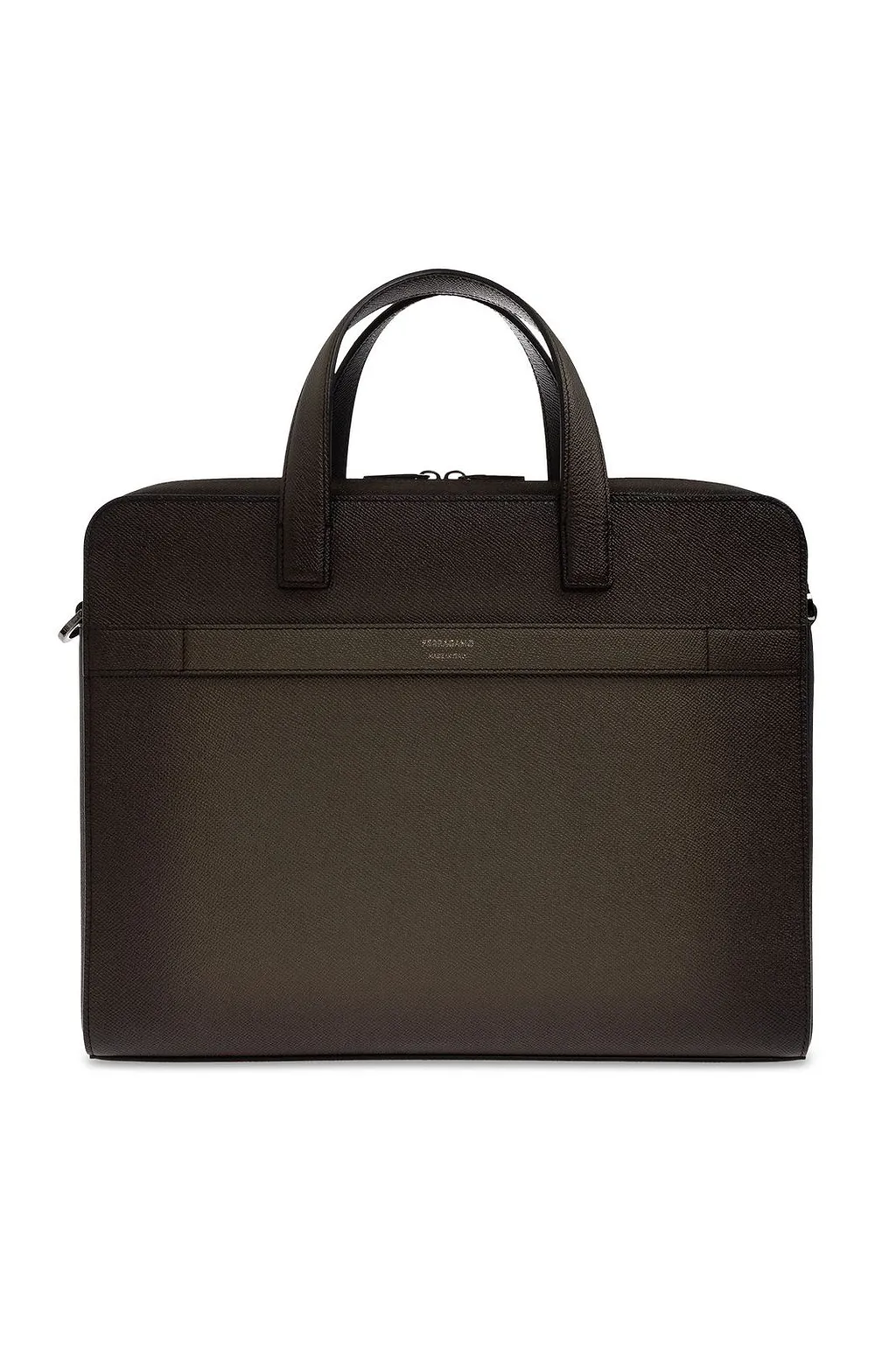 Ferragamo Gancini Zipped Briefcase