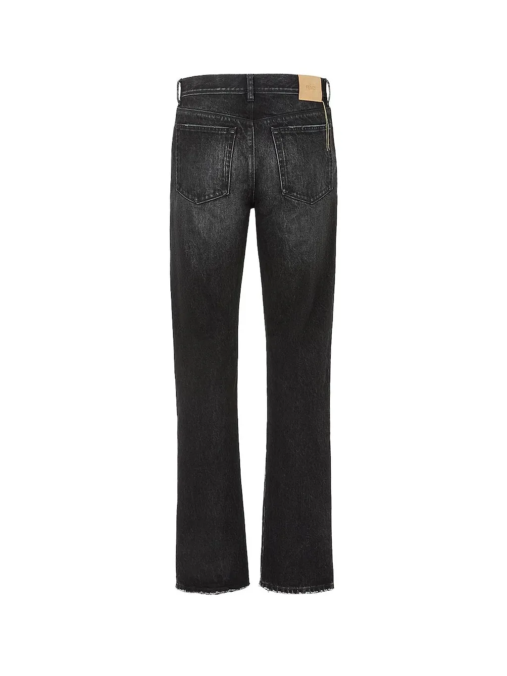 Fendi Logo Patch Straight-Leg Jeans