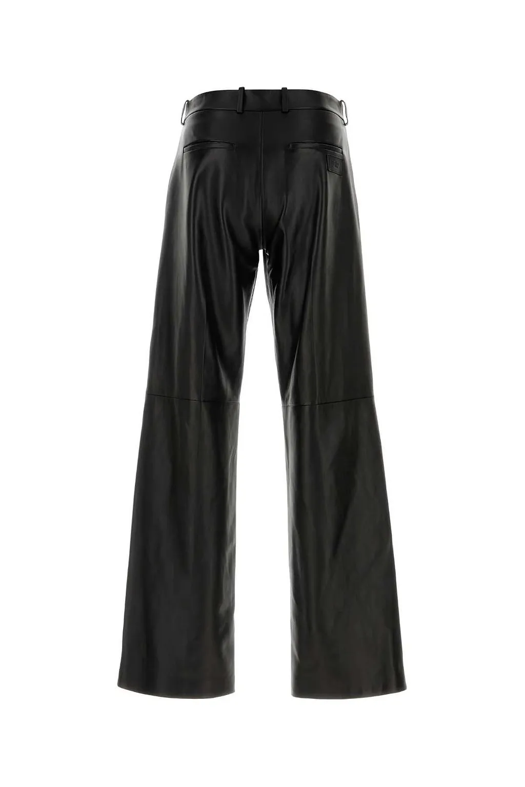 Fendi Straight-Leg Leather Trousers