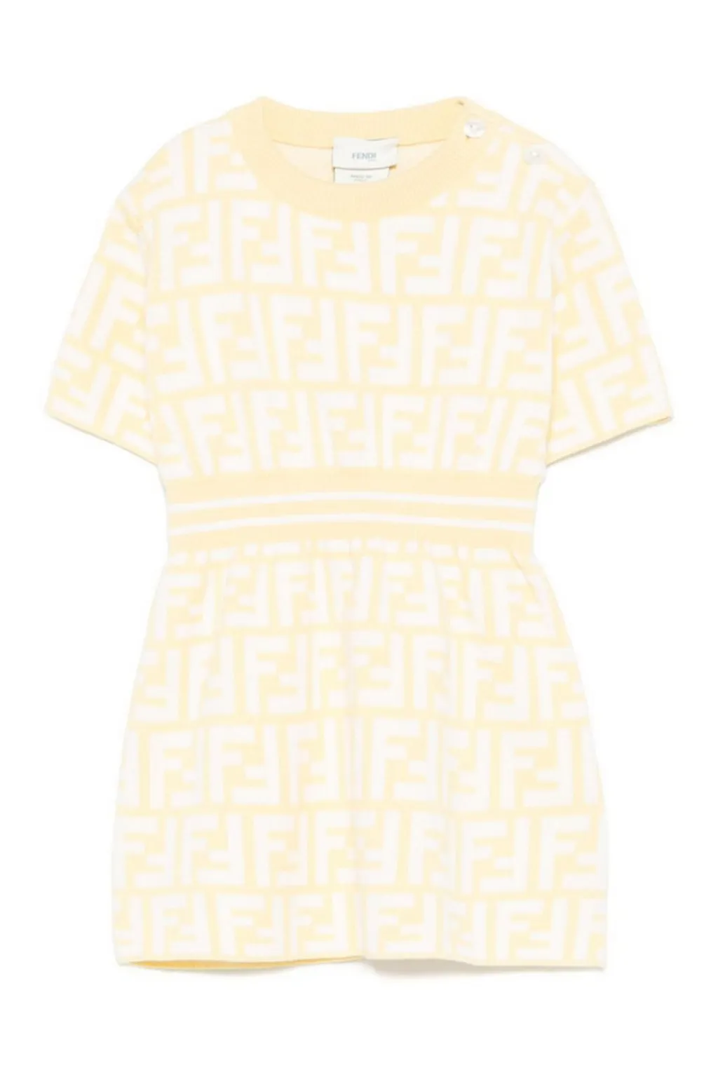 Fendi Kids Monogram Jacquard Jersey Dress