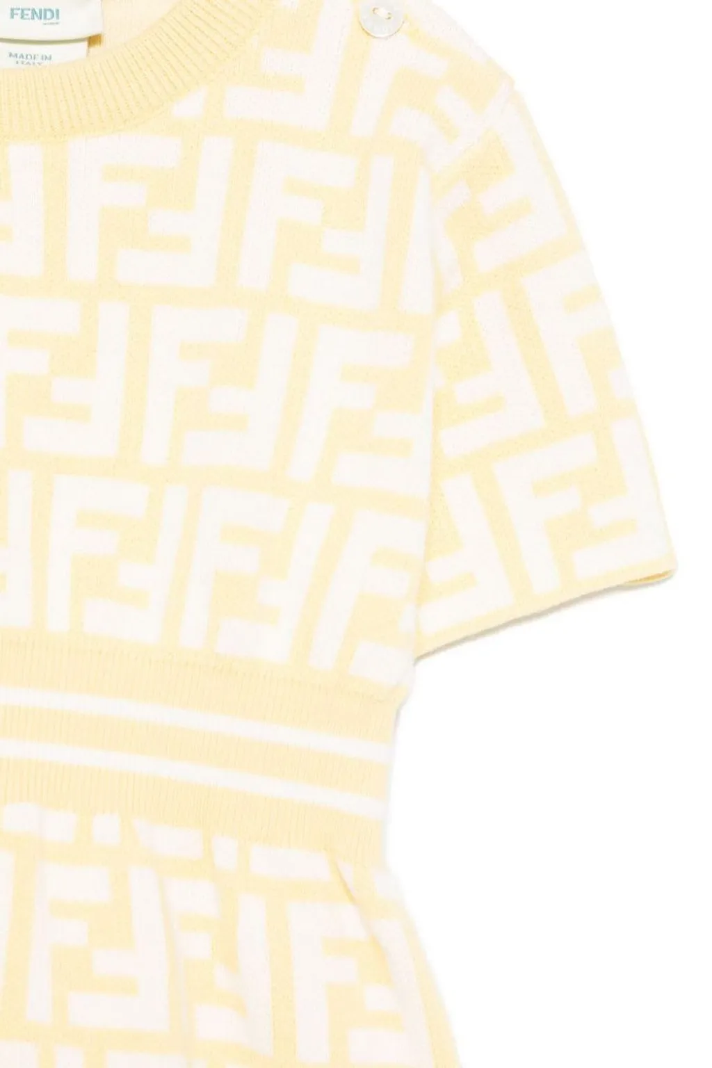 Fendi Kids Monogram Jacquard Jersey Dress