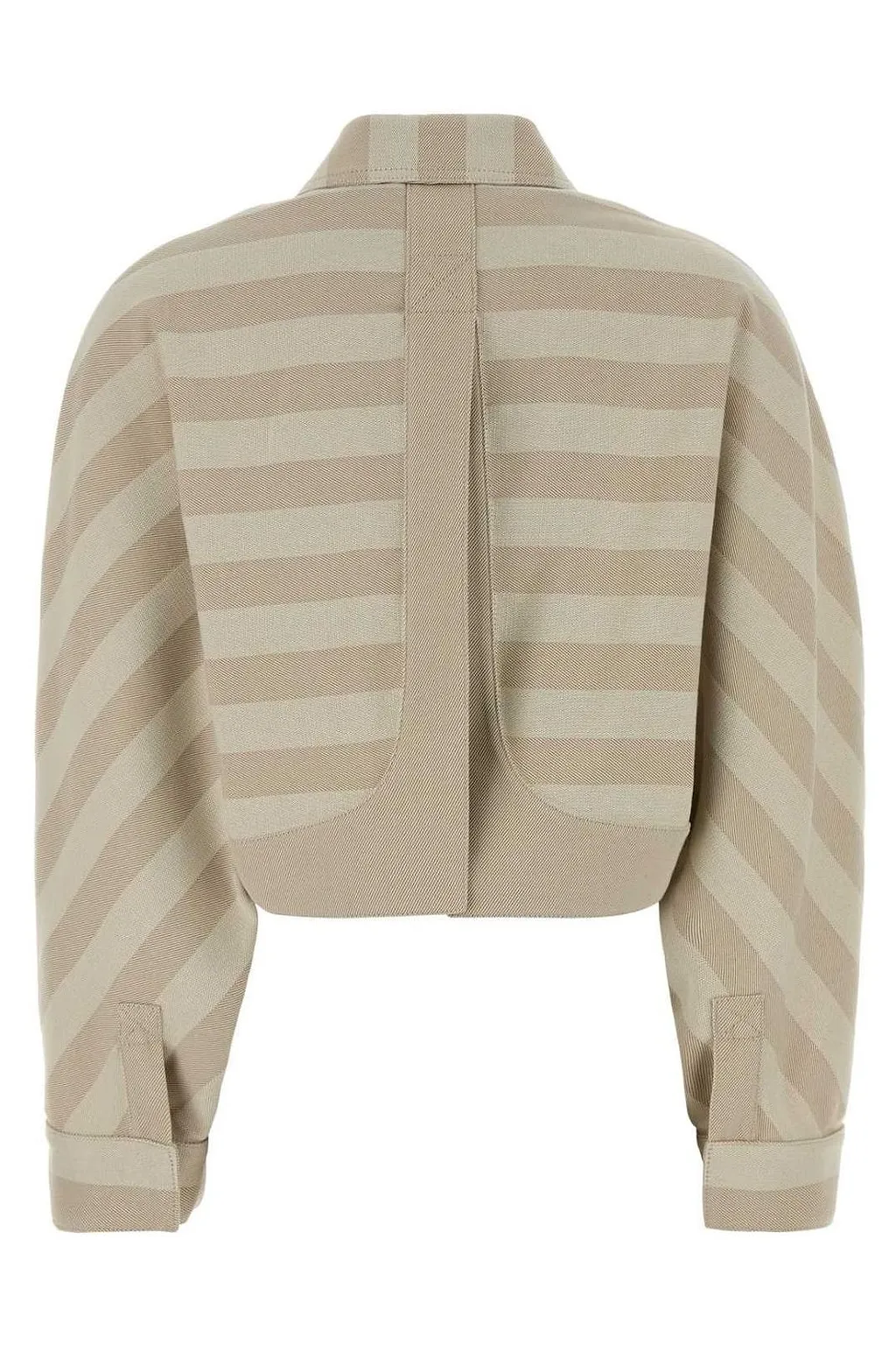 Fendi Striped Cropped Jacket