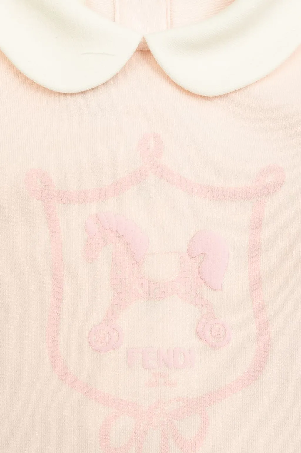 Fendi Kids Printed Sleepsuit Hat And Bib Set