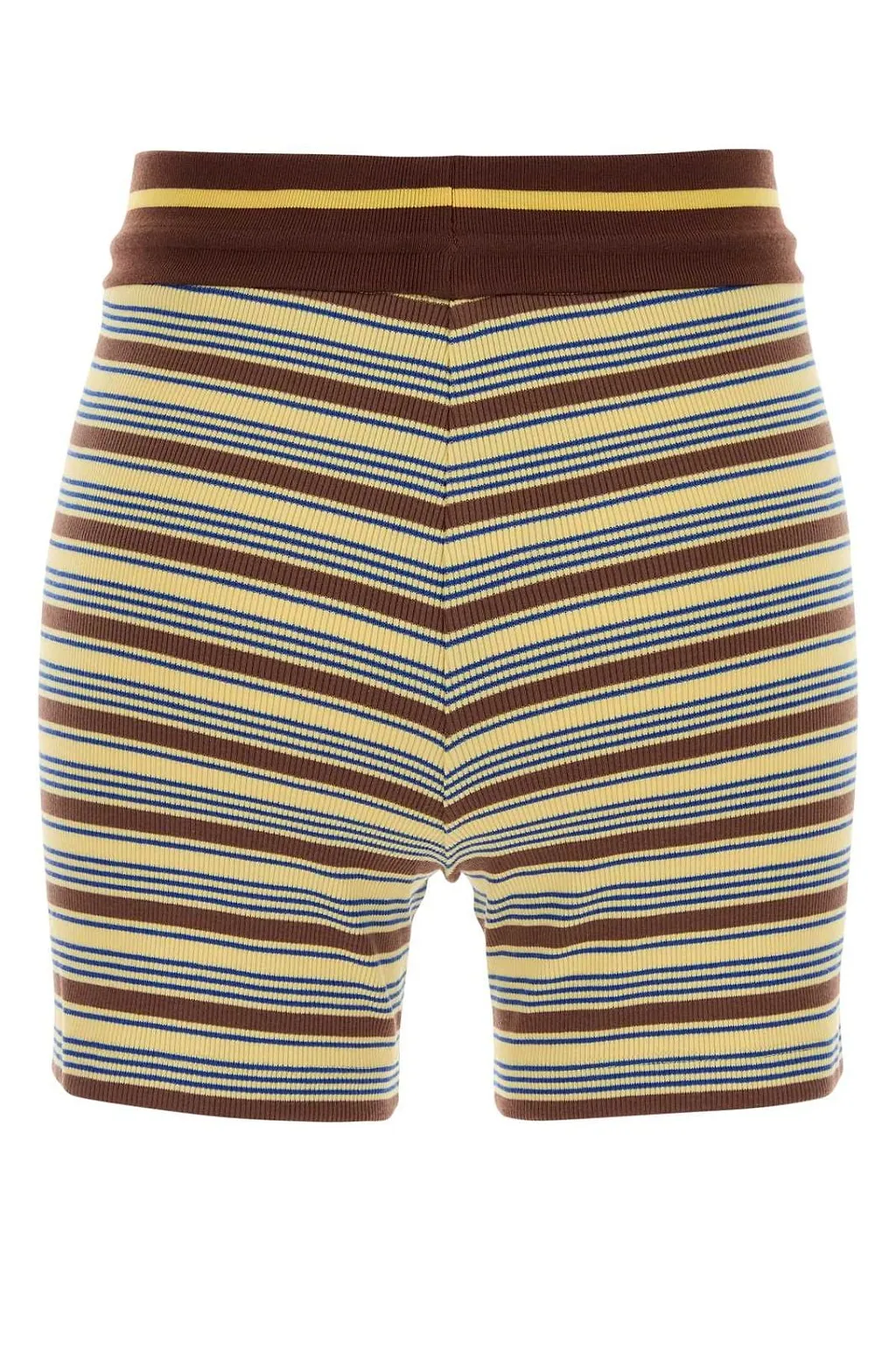 Fendi Striped Knitted Drawstring Shorts