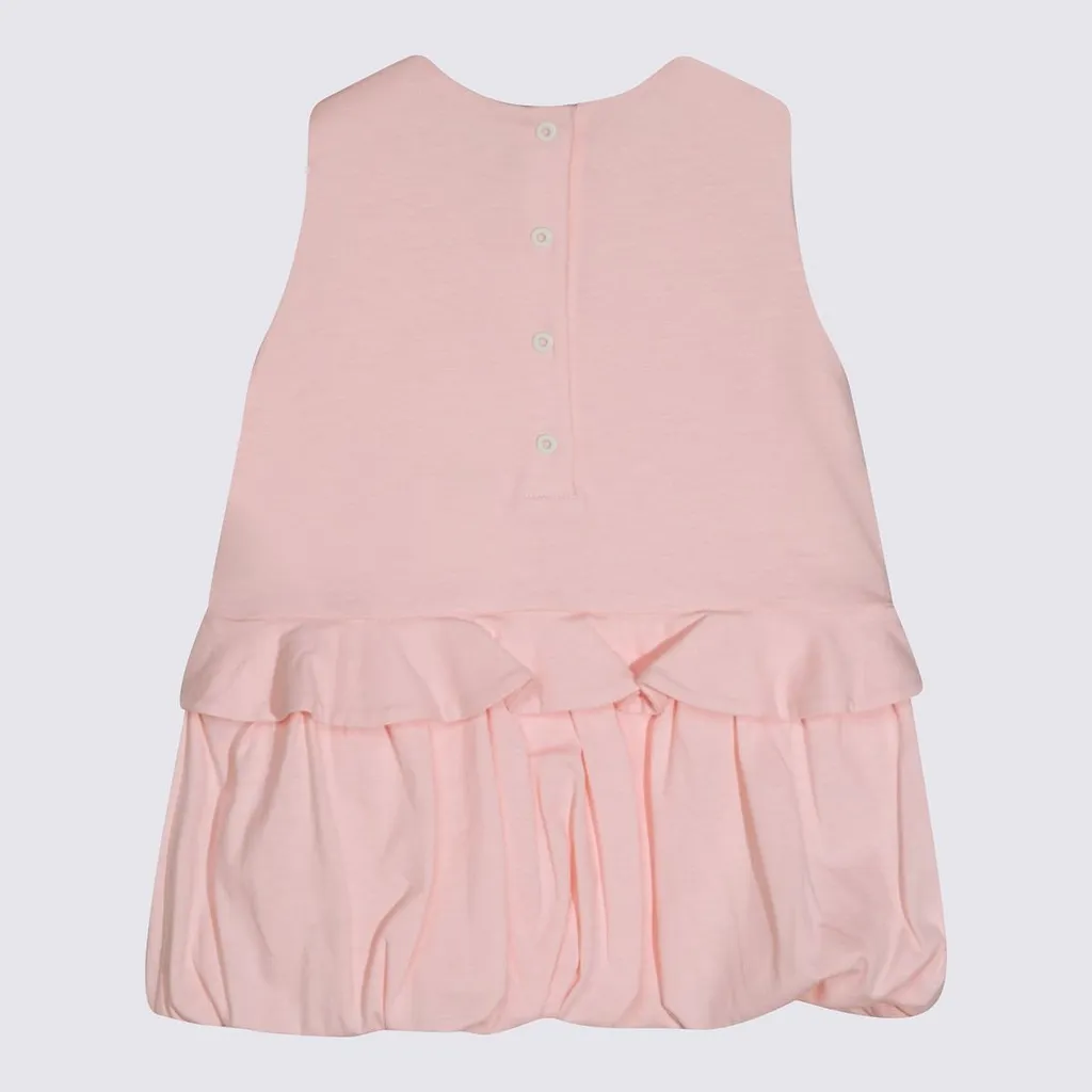 Fendi Kids Ruffled Logo Dress