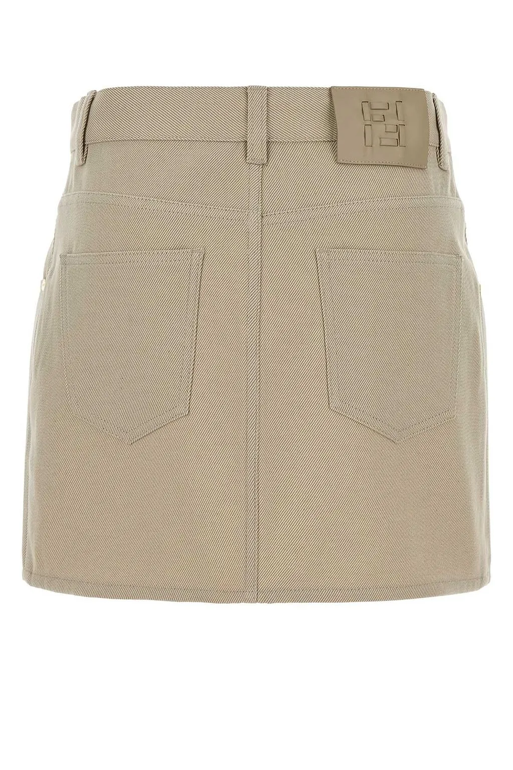 Fendi Striped Mini Jeans Skirt