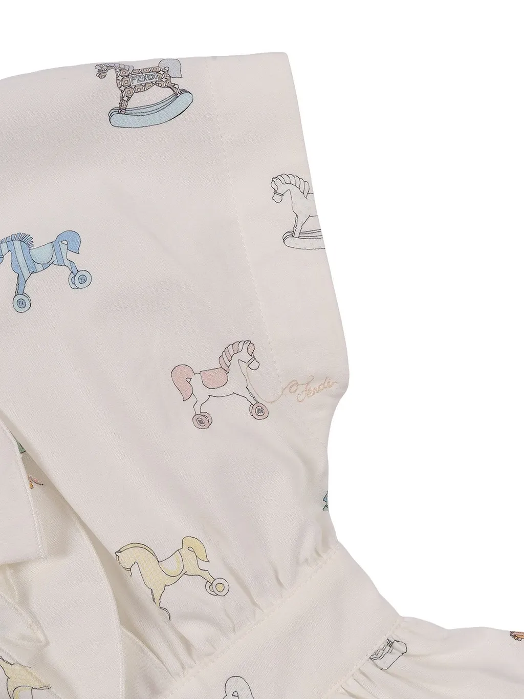 Ruffled Horse Graphic Dress