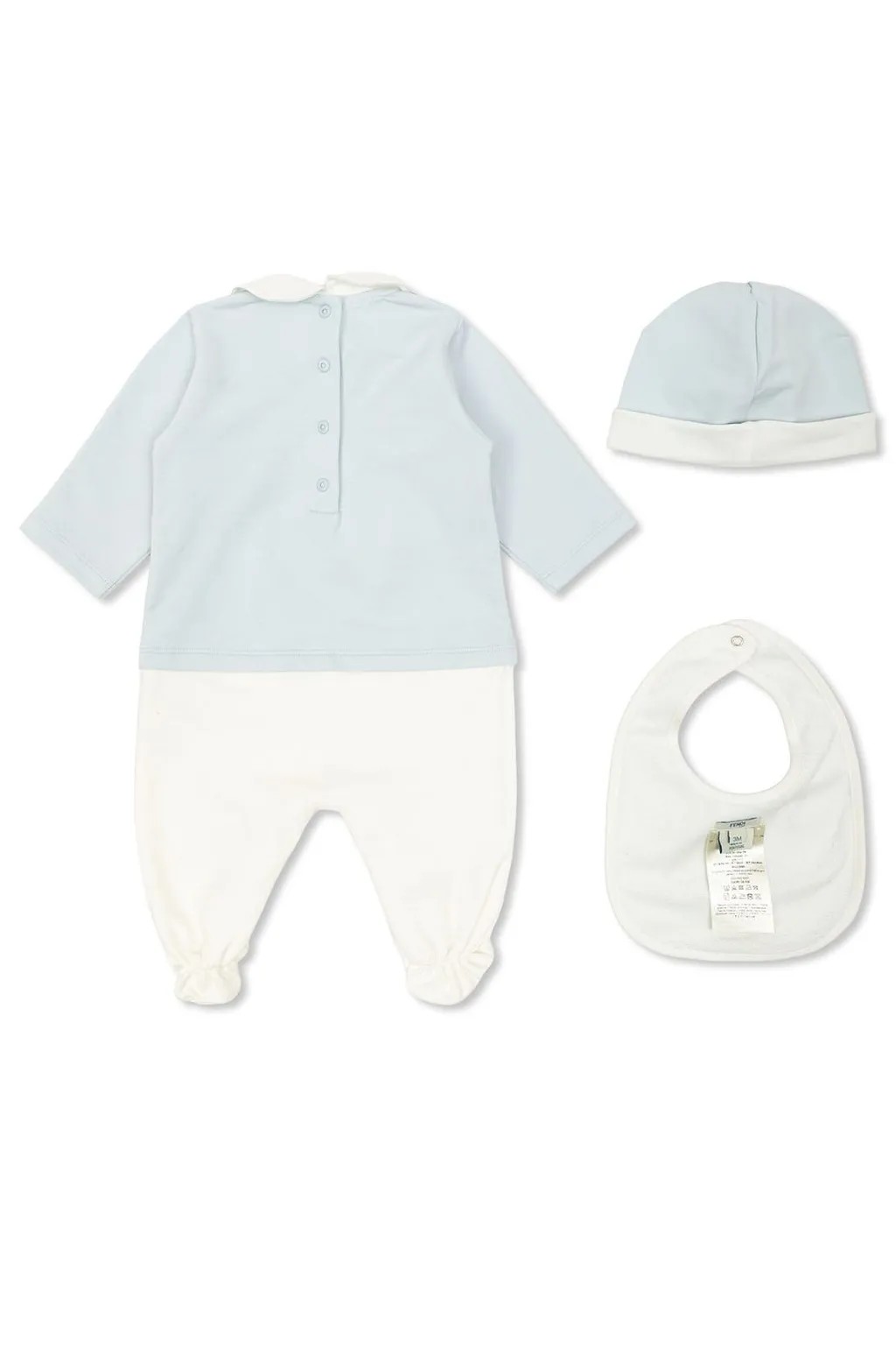 Fendi Kids Set Of Three Peter Pan-Collar Babygrow Set