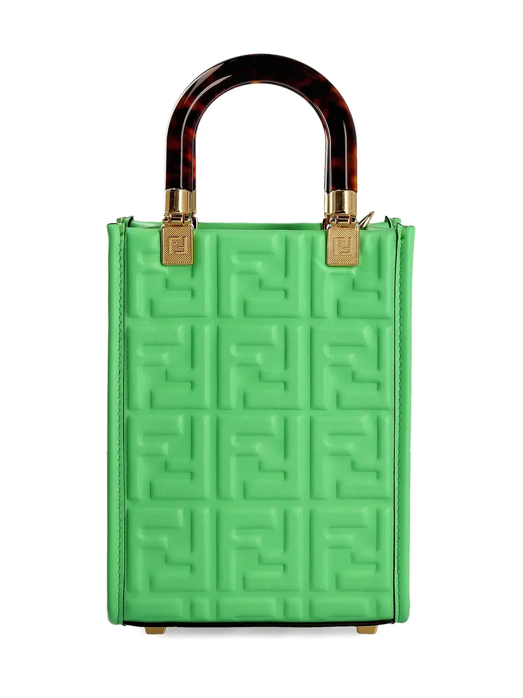 Fendi Sunshine Logo Embossed Mini Shoulder Bag