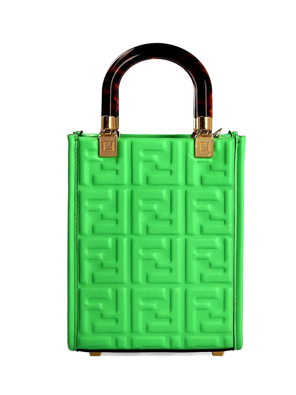 Fendi Sunshine Logo Embossed Mini Shoulder Bag
