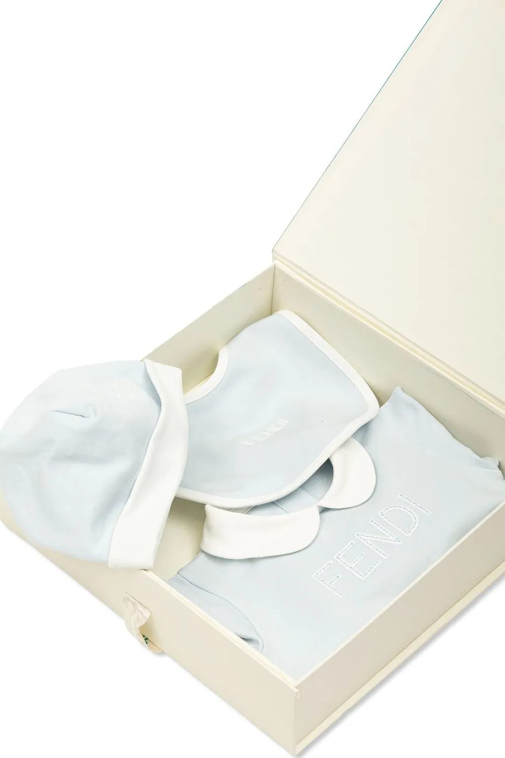 Fendi Kids Set Of Three Peter Pan-Collar Babygrow Set