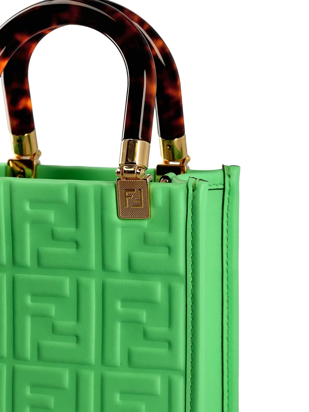 Fendi Sunshine Logo Embossed Mini Shoulder Bag