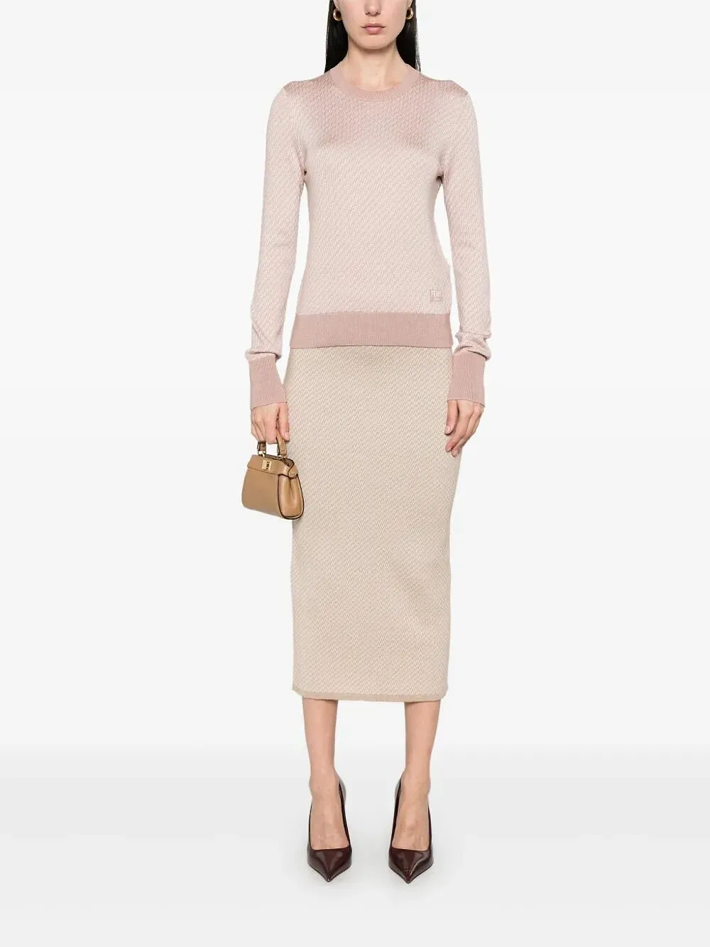 Fendi Textured Knit Pullover