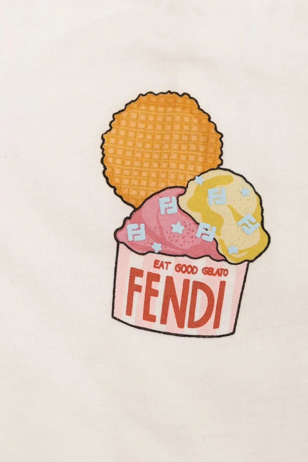 Fendi Kids Short-Sleeved Crewneck T-Shirt