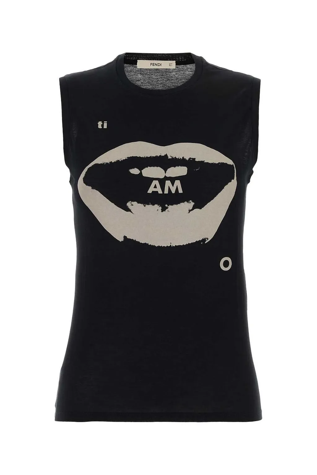 Fendi Ti Amo Print Sleeveless Top