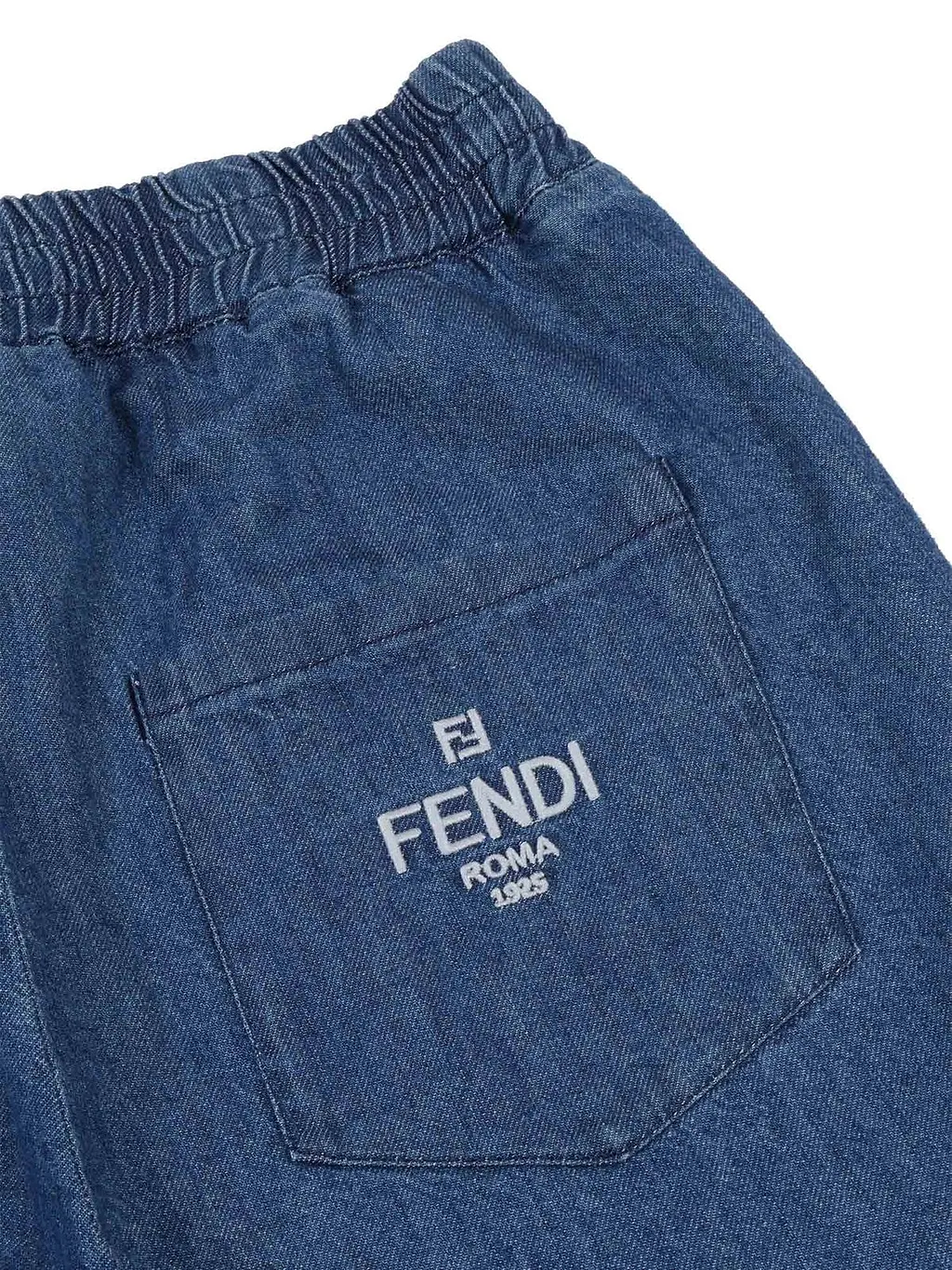Fendi Kids Straight-Leg Elasticated Waistband Jeans
