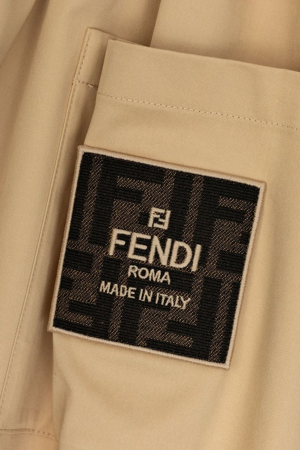 Fendi Kids Stretch Gabardine Midi Skirt