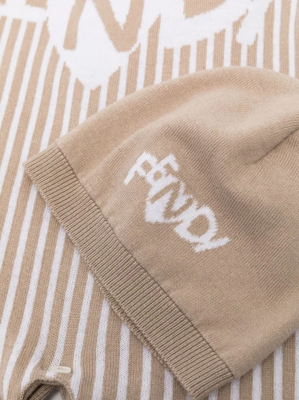 Fendi Kids Striped Babygrow Set