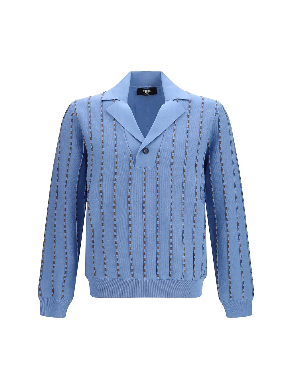 Fendi Long Sleeved V-Neck Knitted Jumper